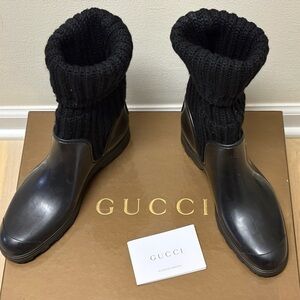 Authentic Women’s Gucci Lana Rubber Boots